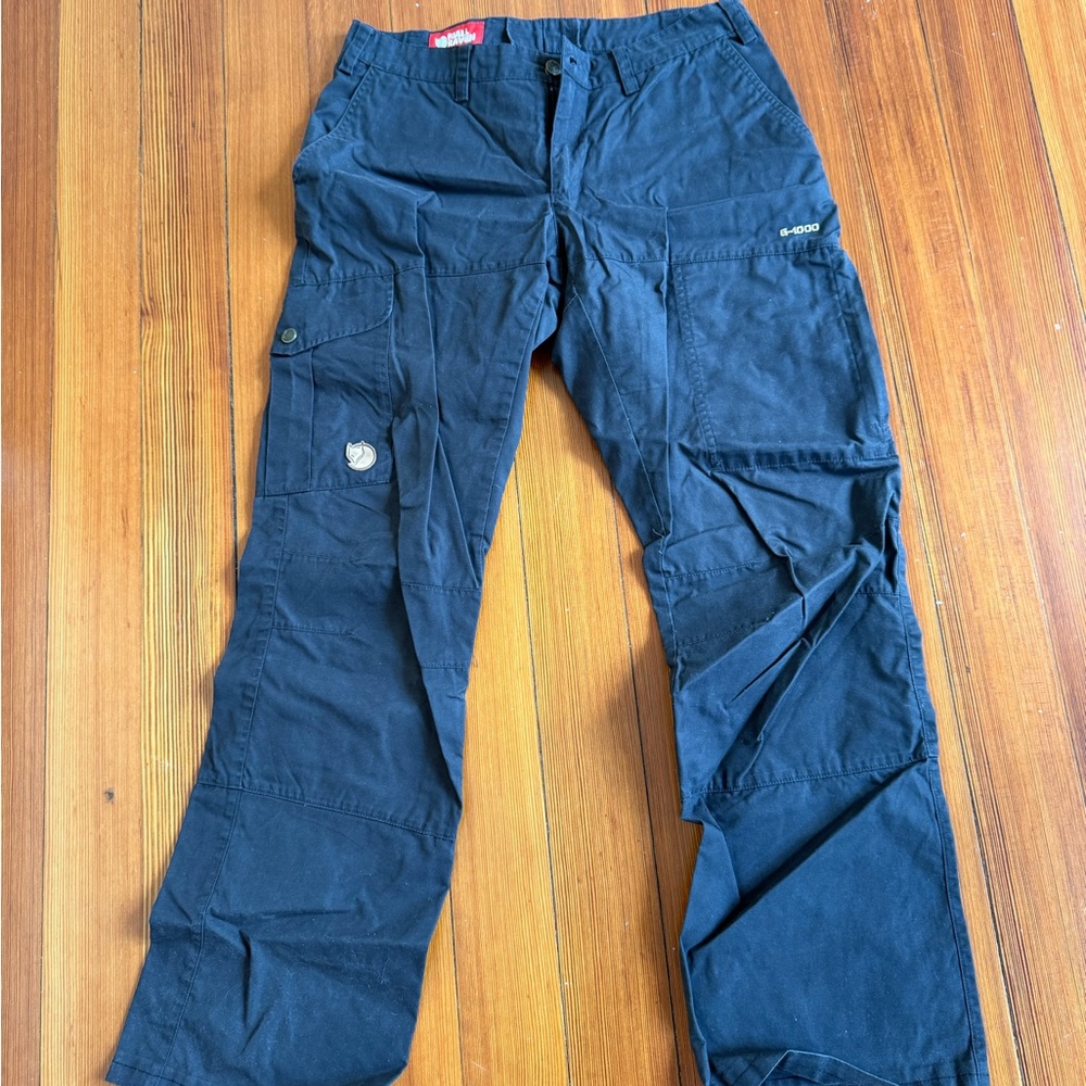 Fjallraven Women's Dark Blue Cargo Pants